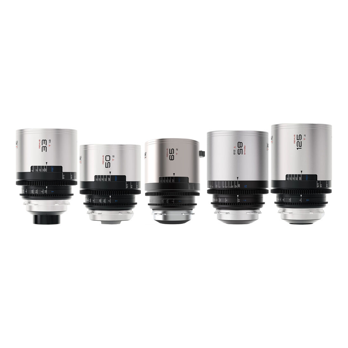 BLAZAR LENS Remus 1.5x Full-Frame Anamorphic 33/50/65/85/120mm 5-Lens Set