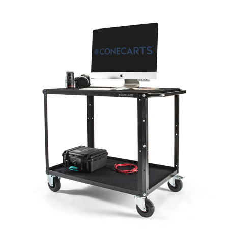 CONECARTS LARGE CART – WORKSTATION VERSION – 2 shelves_1