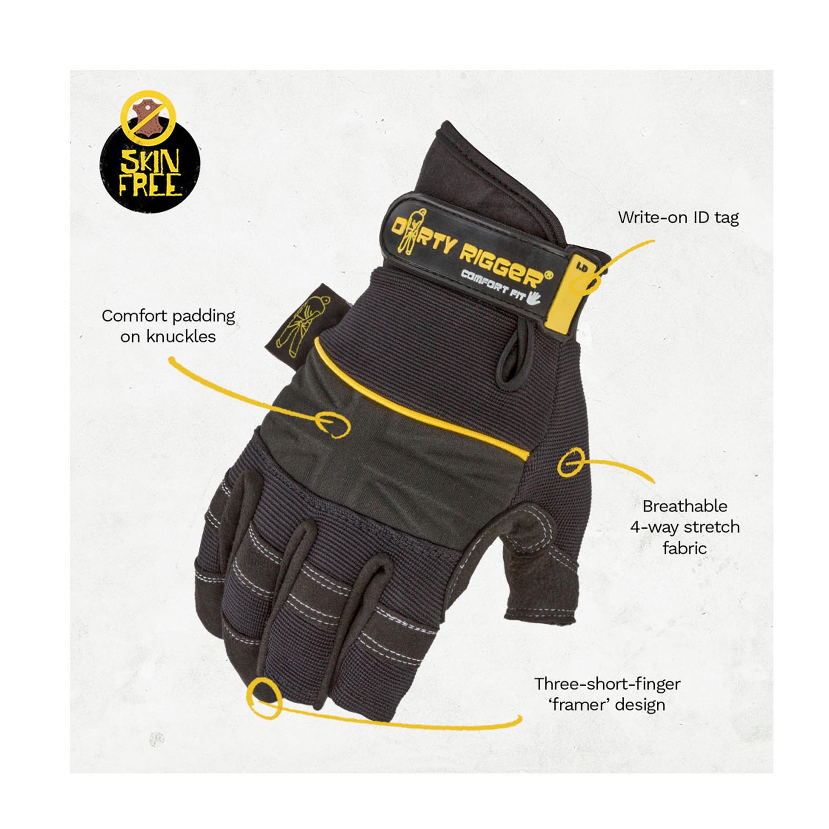 Dirty Rigger – Comfort Fit Rigger rukavice – Framer (V1.6)
