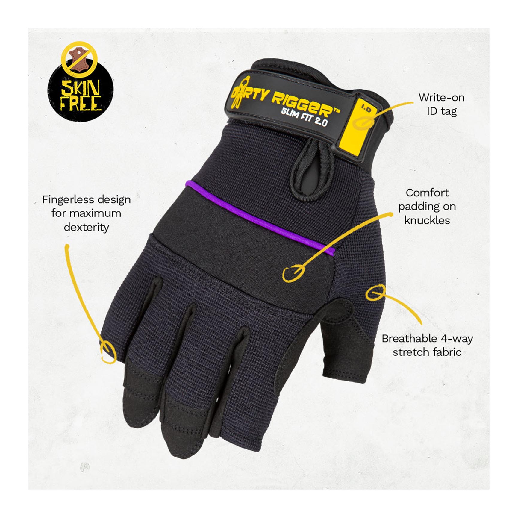 Dirty Rigger – SlimFit 2.0 Rigger Glove – bezprstové