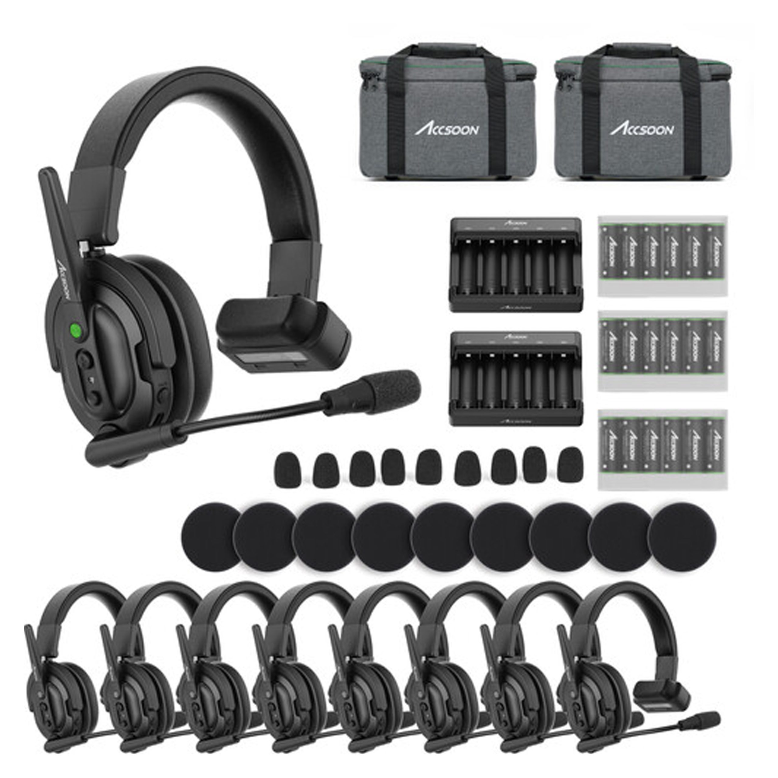 Accsoon CoMo Wireless Intercom Headset Kit (1 Host, 8 Remotes)_2