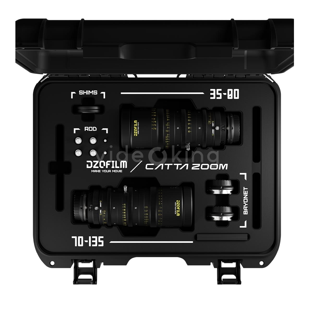 DZOFILM Catta 35-80mm a 70-135mm T2.9 E-Mount Cine Zoom Bundle (Black)