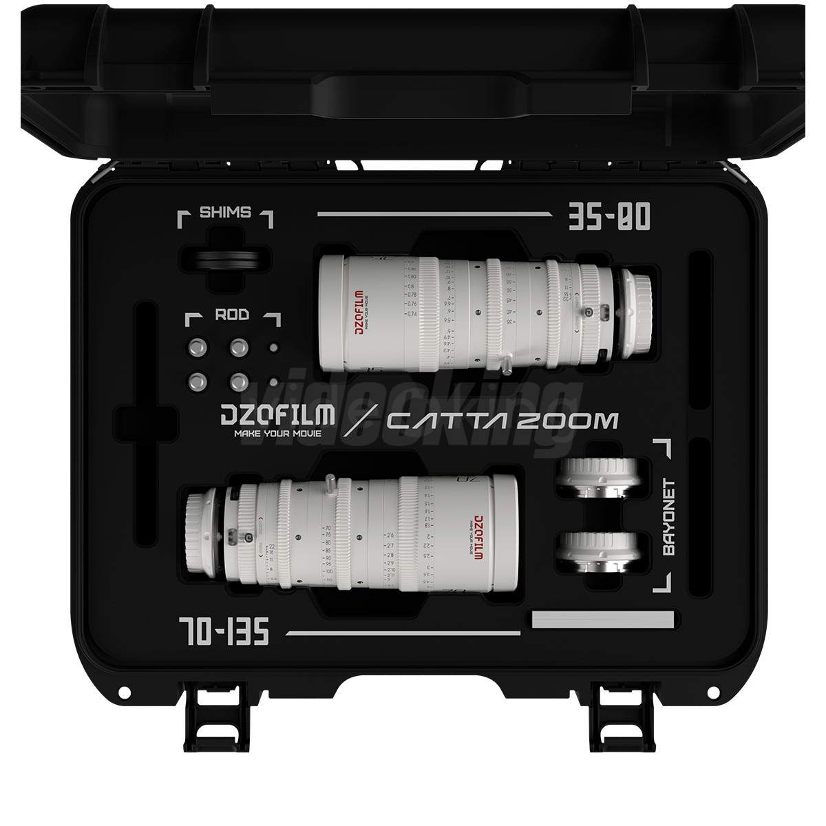 DZOFILM Catta FF Zoom Bundle (35-80mm + 70-135mm T2.9) White E Mount