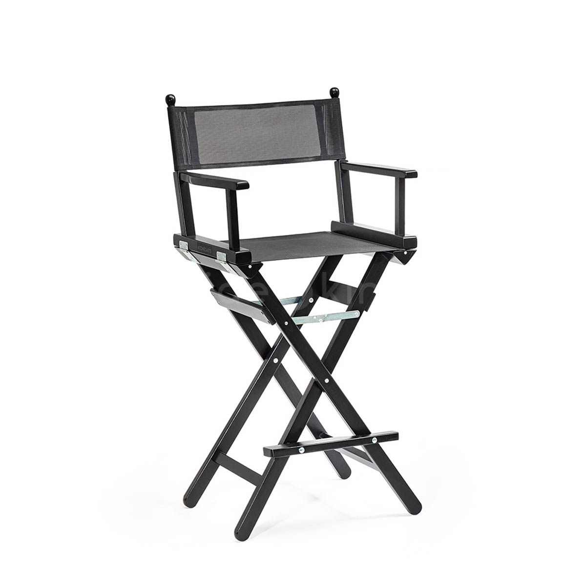 High Director Chair Black Plastic-1