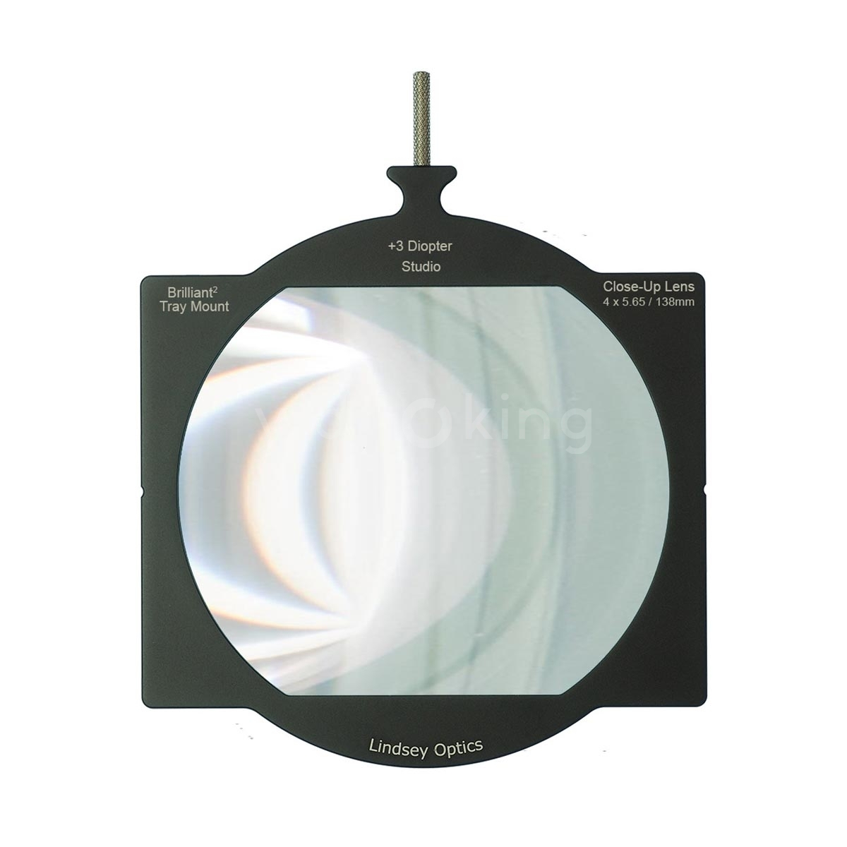 Lindsey 4×5.65″ +3 Diopter Brilliant Tray Mount Studio Close-Up Lens