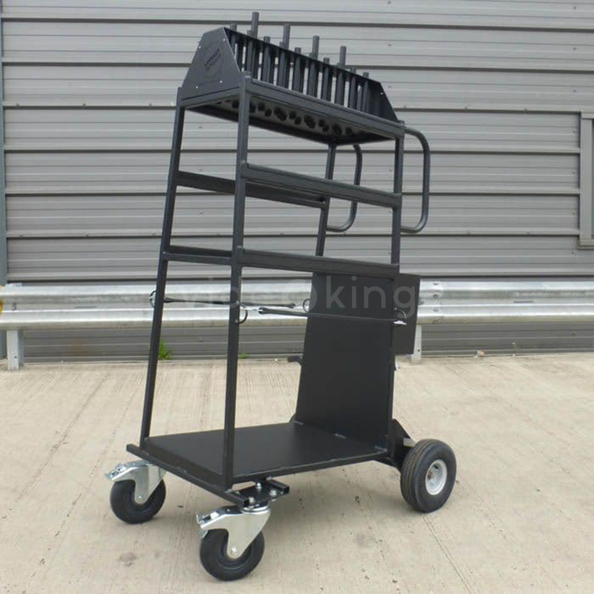 Lomart C-Stand Cart with Brake – up to 24 C-Stands_3