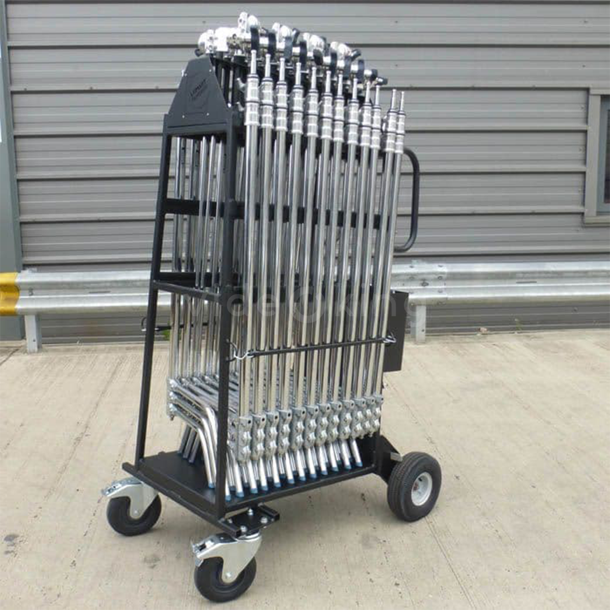 Lomart C-Stand Cart with Brake – up to 24 C-Stands_4
