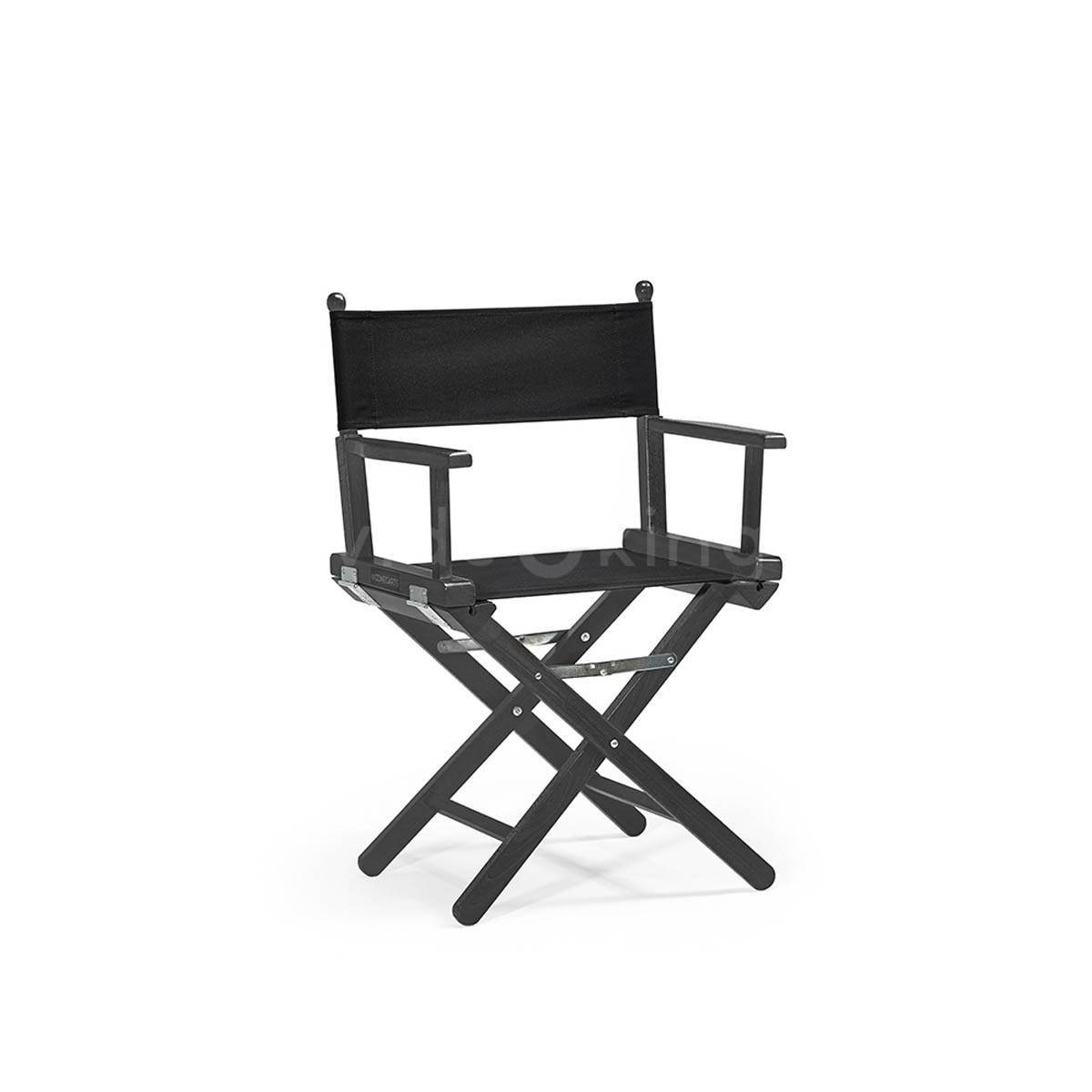 Low Director Chair Black Cotton-1