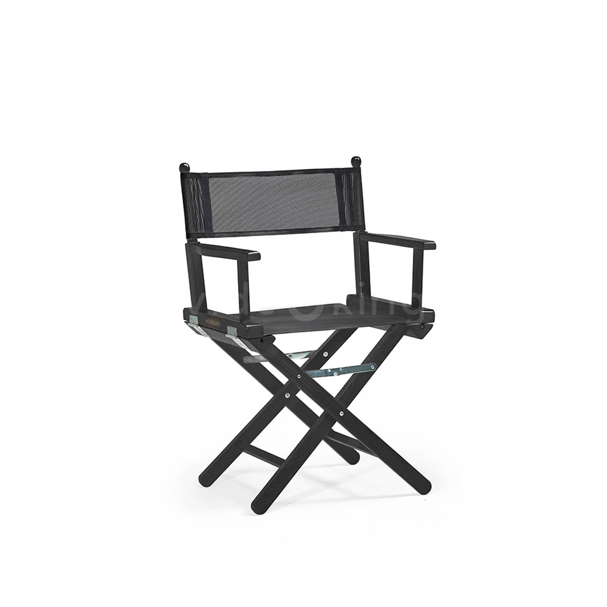 Low Director Chair Black Plastic-1