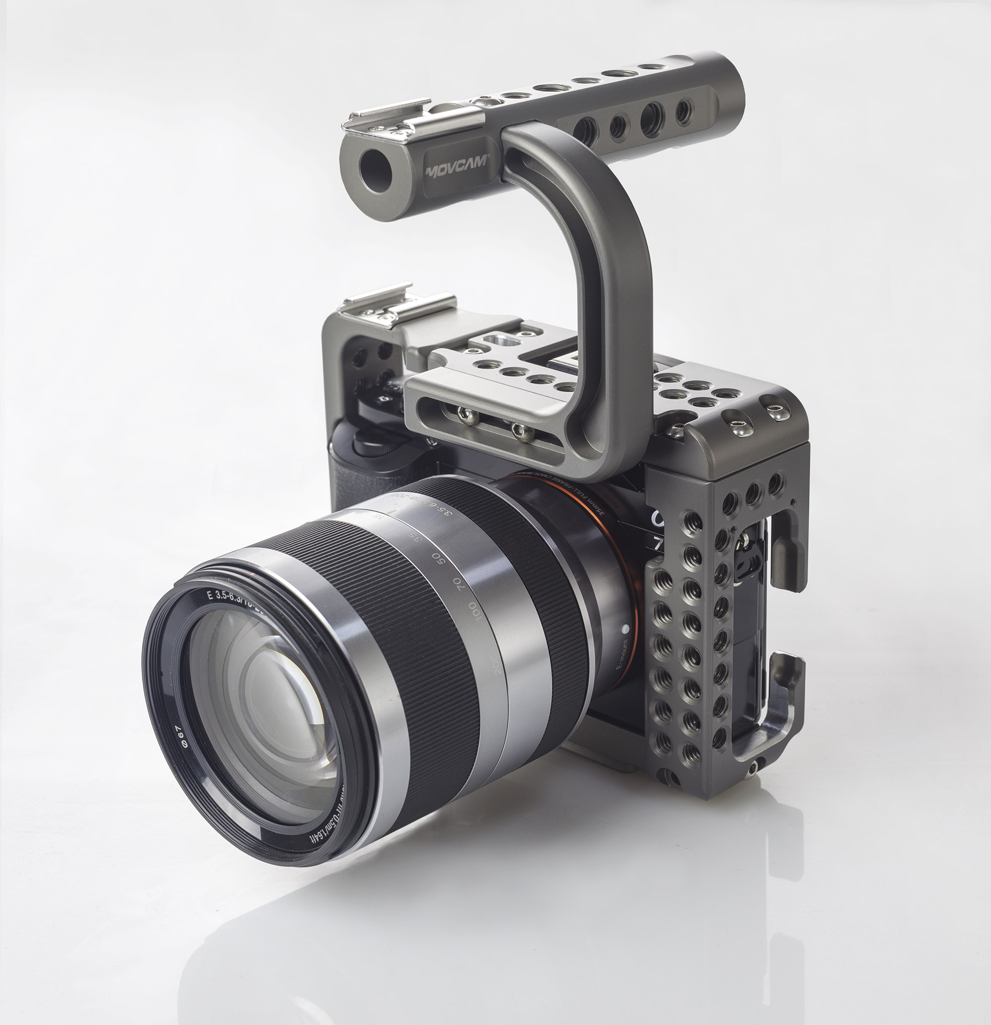 Movcam A7s Cage with Top Handle and Baseplate