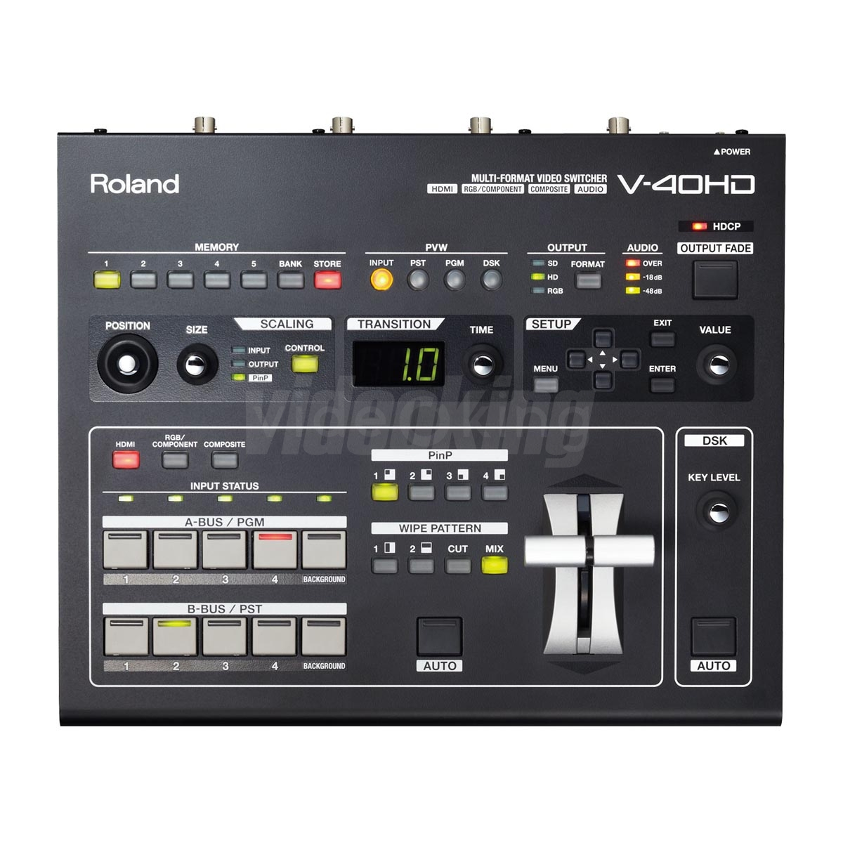 Roland V-40HD 4-Channel HD HDMI Video Switcher with Embedded Audio
