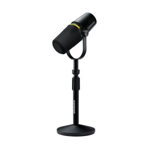Shure MV7+-K Podcast XLR:USB Microphone Bundle with Gator Desktop Stand (Black)_1