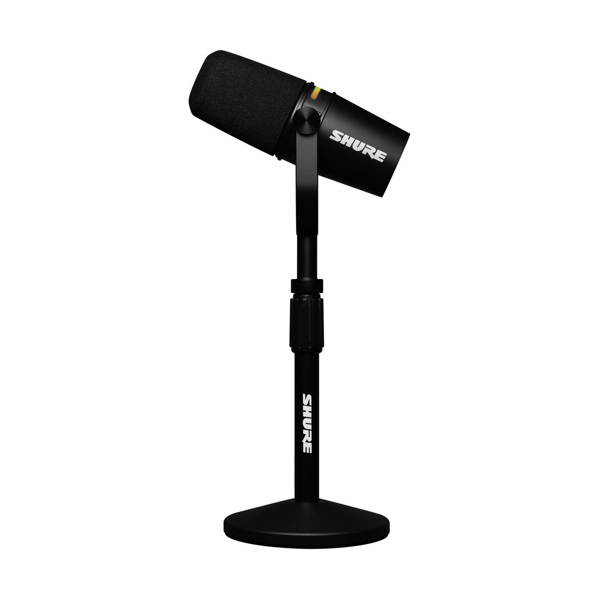 Shure MV7+-K Podcast XLR:USB Microphone Bundle with Gator Desktop Stand (Black)_3