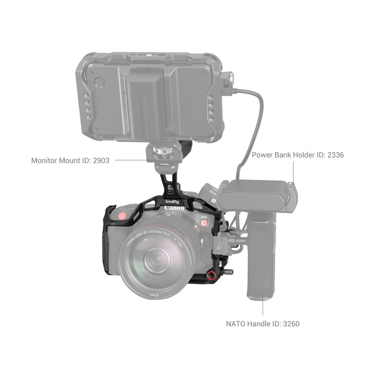 Smallrig Handheld Kit Black Mamba For Canon EOS R5C-3