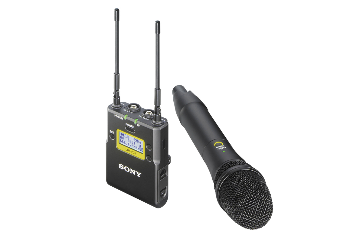 SONY UWP-D12 – wireless microphone package with handheld transmitter