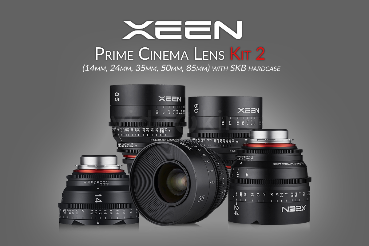 XEEN Prime Cinema Lens Kit 2 | 14mm, 24mm, 35mm, 50mm, 85mm with SKB hardcase