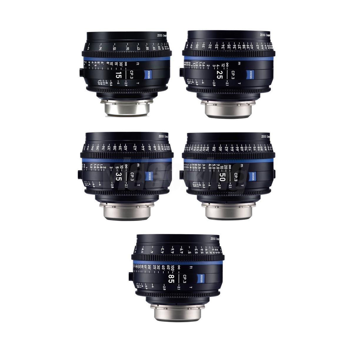 ZEISS CP.3 Compact Prime Lens Kit (5 Lens)