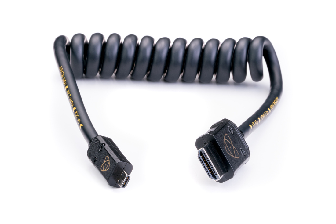 Atomos AtomFlex Coiled Cable – HDMI to MicroHDMI 30cm